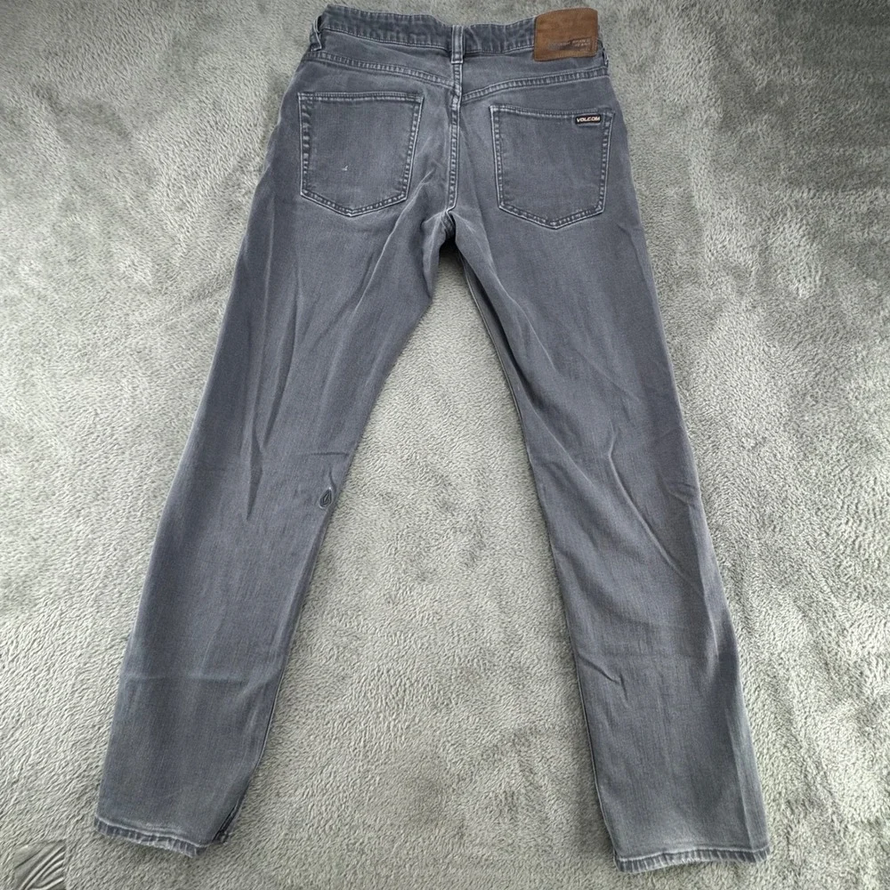 Volcom Solver‎ Modern Straight Jeans Mens 29 Gray Excellent Skate Denim Pants